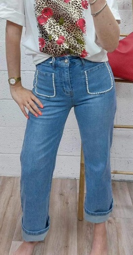 Jeans perles 