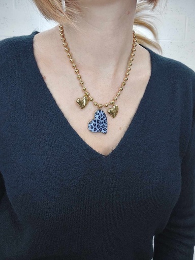 Collier Coeur Léo